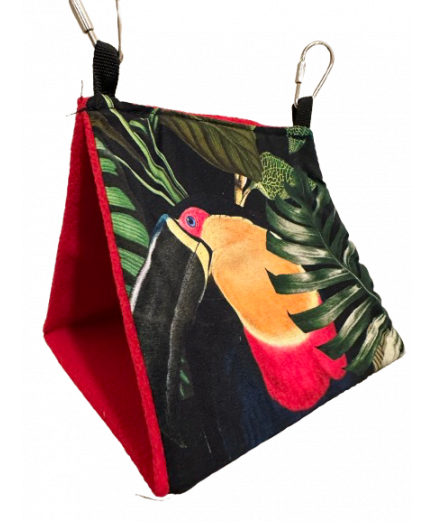 Parrot-Supplies Tropical Cozy Tent Hammock Parrot Hideaway Small Parrot-Supplies Tropical Cozy Tent Hammock Parrot Hideaway Small